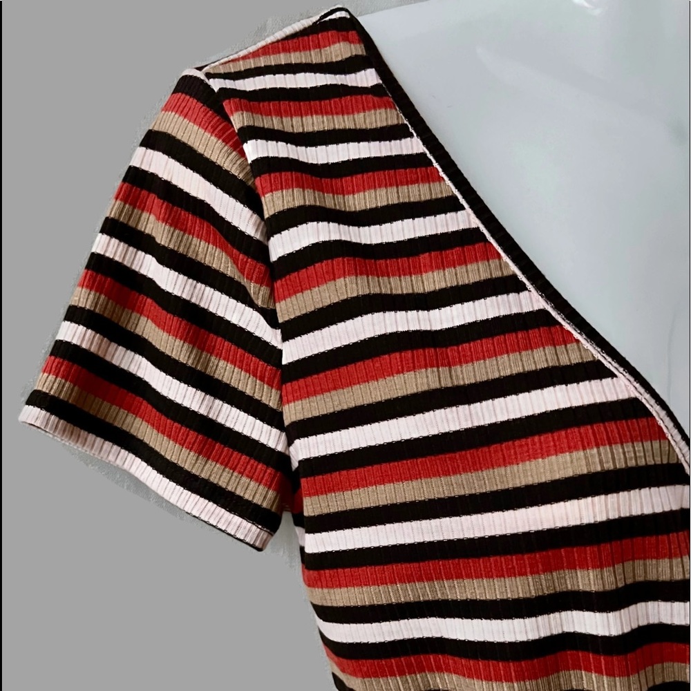 *Final Offer* Urban Outfitters NWOT Surplice Stripe Jumpsuit, Small - Picture 7 of 12
